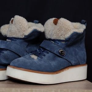 Coach Womens Urban Hiker Suede Boot Sneaker